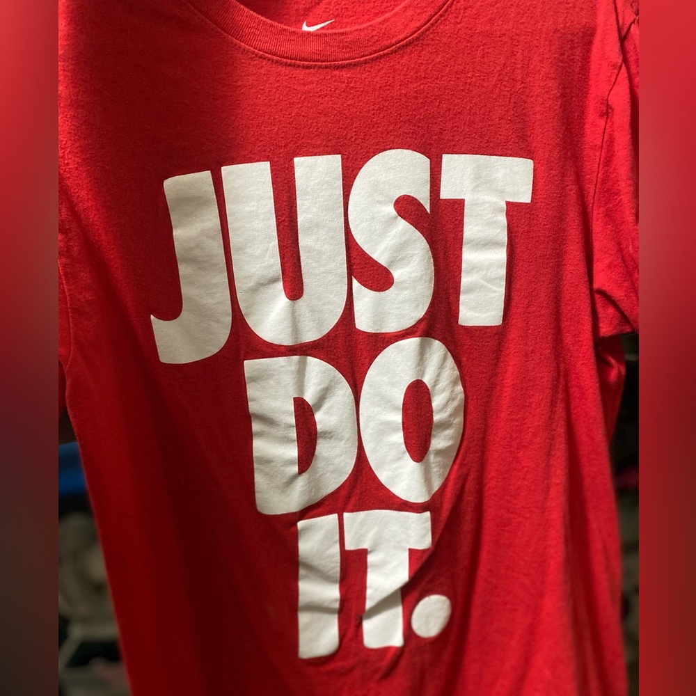 Red Nike “Just Do It” Short Sleeve